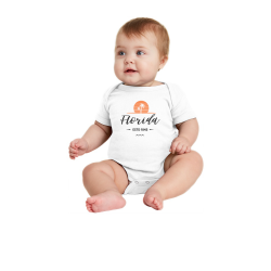 Personalized Colorado, Connecticut, Delaware, Florida, Georgia Infant Rib Bodysuit