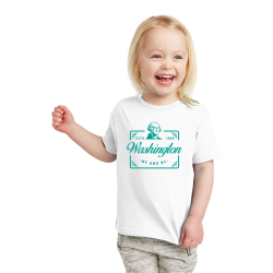 Personalized Virginia, Washington, West Virginia, Wisconsin, Wyoming Toddler Jersey Tee