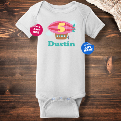 Personalized Birthday Boy Infant Baby Rib Bodysuit