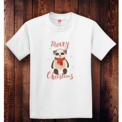 Personalized Merry Christmas Youth Tagless, 100% Cotton T-Shirt, Hanes