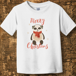 Personalized Merry Christmas Toddler Fine Jersey Tee