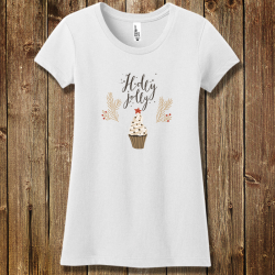 Personalized Holly Jolly Girls Christmas Concert Tee
