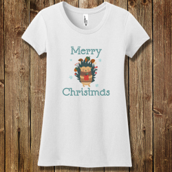 Personalized Happy Holidays Girls Christmas Concert Tee
