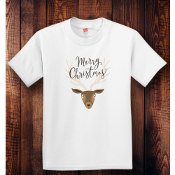 Personalized Christmas Youth Tagless, 100% Cotton T-Shirt, Hanes
