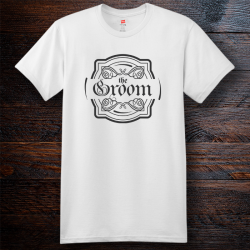 Personalized The Groom Only For Men Cotton T-Shirt, Hanes