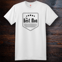 Personalized The Best Man Cotton T-Shirt, Hanes