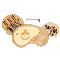 Personalized Father's Day Sand Trap Cheese Board