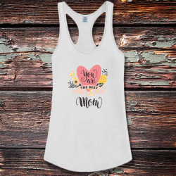 Personalized Best Mom Ever Shirttail Satin Jersey Tank