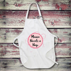 Personalized Mama Needs A Nap Full Length Apron with Pockets
