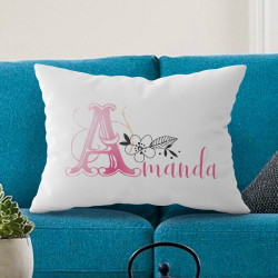Personalized Pillow Case with Name and Initial