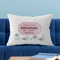 Personalized Anniversary Pillow Case