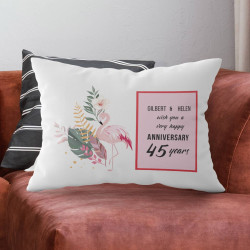 Personalized Anniversary Pillow Case
