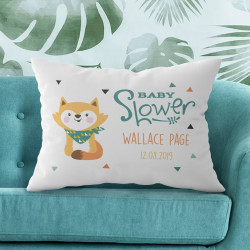 Personalized Baby Shower Pillow Case with Name