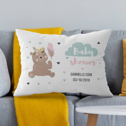 Personalized Baby Shower Pillow Case with Name