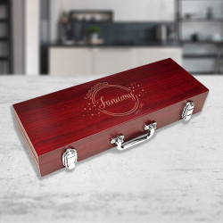 Personalized Birthday Barbeque Set, BBQ Set with Birthday Design, Birthday Gift for Grilling