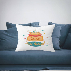 Personalized Birthday Pillow Case with Name