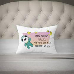 Personalized Birthday Pillow Case with Name
