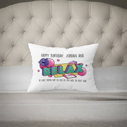 Personalized Birthday Pillow Case with Name