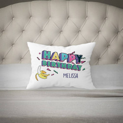 Personalized Birthday Pillow Case with Name