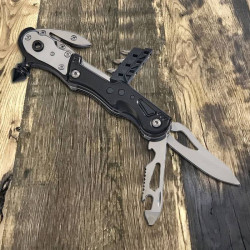 Personalized Black Multi Tool Glass Breaker