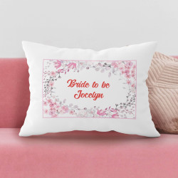 Personalized Bridal Shower Pillow Case for Her