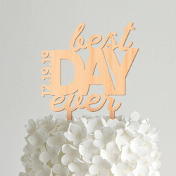 Custom Wood Wedding Cake Topper