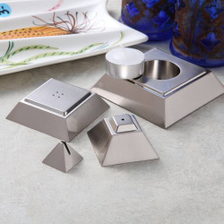 4 in 1 Silver Tabletop Pyramid Beautiful Gift For Any Dinner Table 