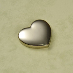 Beautiful Shiny Silver Heart Magnet With Custom Engraved Name Text