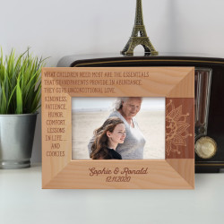 What Children Need Most Are The Essentials That Grandparents Provide In Abundance They Give Unconditional Love Kindness Patience Humor Comfort Lessons In Life And Cookies Personalized Wooden Frame