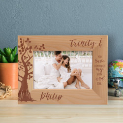 You Have Bewitched My Body And Soul Personalized Wooden Frame-6" x 4" Brown Horizontal