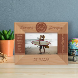 Millions Of Tiny Moments Create Your Love Story Personalized Wooden Frame-5" x 3 1/2" Brown Horizontal