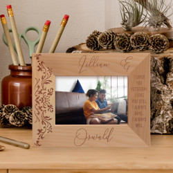 I Loved You Yesterday I Love You Still Personalized Wooden Frame-5" x 3 1/2" Brown Horizontal