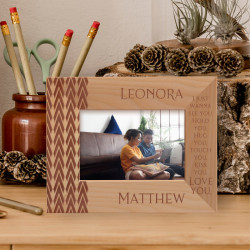 I Just Wanna See You Personalized Wooden Frame-5" x 3 1/2" Brown Horizontal