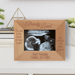 Already Loved Personalized Wooden Frame-5" x 3 1/2" Brown Horizontal