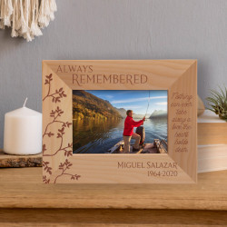 Nothing Can Ever Take Away A Love The Heart Holds Dear Personalized Wooden Frame-5" x 3 1/2" Brown Horizontal