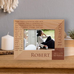 If Ever There Is A Tomorrow When We're Not Together Personalized Wooden Frame