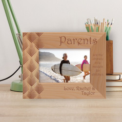 Parents Are The Ultimate Role Models For Children Personalized Wooden Frame-5" x 3 1/2" Brown Horizontal