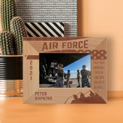 Only Our Individual Faith In Freedom Can Keep Us Free Personalized Wooden Frame-5" x 3 1/2" Brown Horizontal