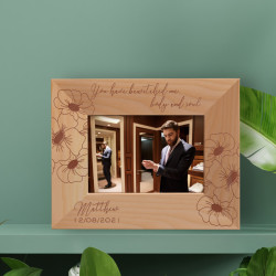 You Have Bewitched Me Body And Soul Personalized Wooden Frame-5" x 3 1/2" Brown Horizontal
