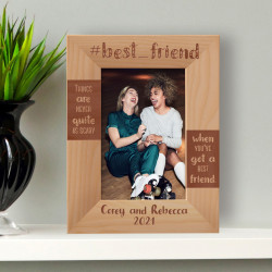 Best Friend Personalized Wooden Frame