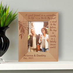 A Good Friend Personalized Wooden Frame