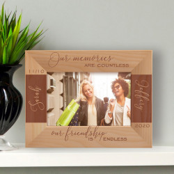 Our Memories Are Countless Personalized Wooden Frame