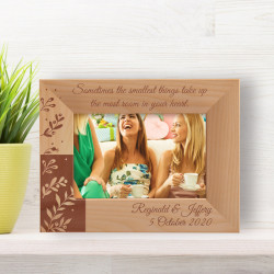 Sometimes The Smallest Things Personalized Wooden Frame