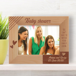 We Can't Wait To Watch Your Family Grow Personalized Wooden Frame