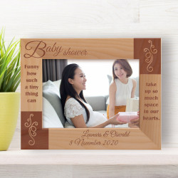 Funny How Such A Tiny Thing Can Take Up So Much Space In Our Hearts Personalized Wooden Frame