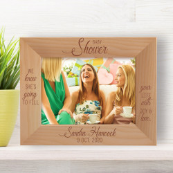 We Know She's Going To Fill Your Life With Joy & Love Personalized Wooden Frame