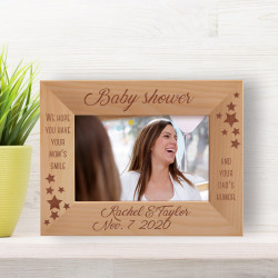 We Hope You Have Your Mom's Smile And Your Dad's Humor Personalized Wooden Frame