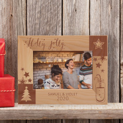 Holly Jolly Personalized Wooden Frame