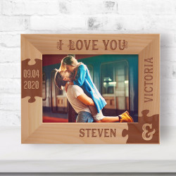 I Love You Personalized Wooden Frame