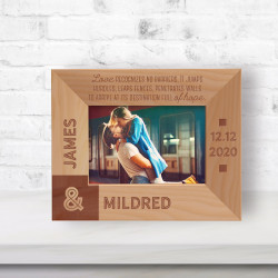 Love Recognizes No Barriers. It Jumps Hurdles, Leaps Fences, Penetrates Walls To Arrive At Its Destination Full Of Hope Personalized Wooden Frame